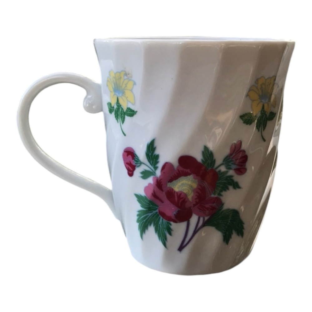 Laura Ashley China vintage floral coffee mug